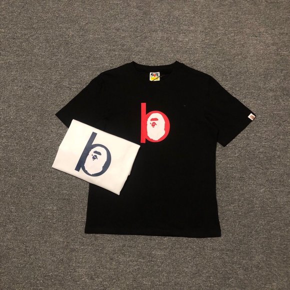 BAPE Ape Head Classic Letter Print Short Sleeve T-shirt